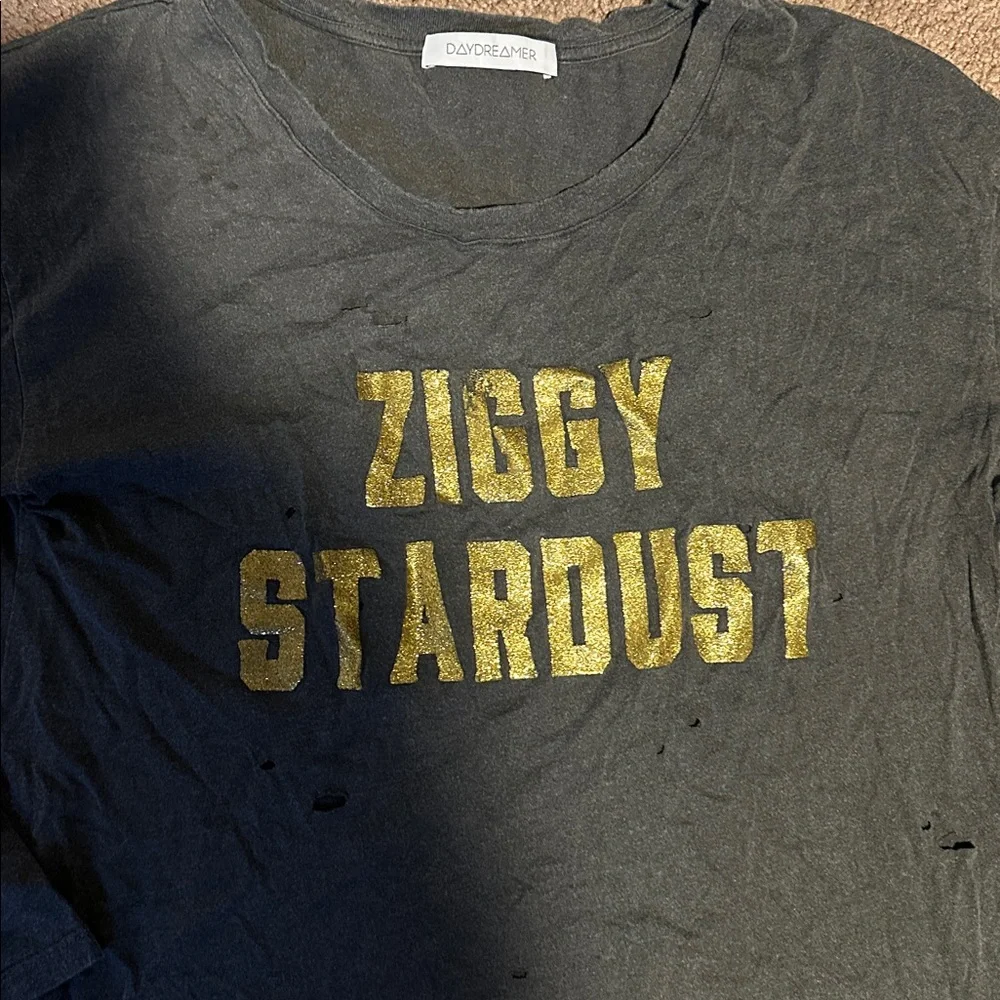 David Bowie daydreamer, Ziggy Stardust, long sleeve glitter top M - Picture 2 of 3